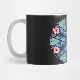 Butterfly Mandala Dark Mug